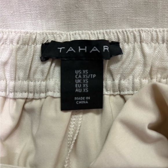 Tahari Xs‎ 100% Linen Skirt Women’s Skort Button Accents - Picture 5 of 8